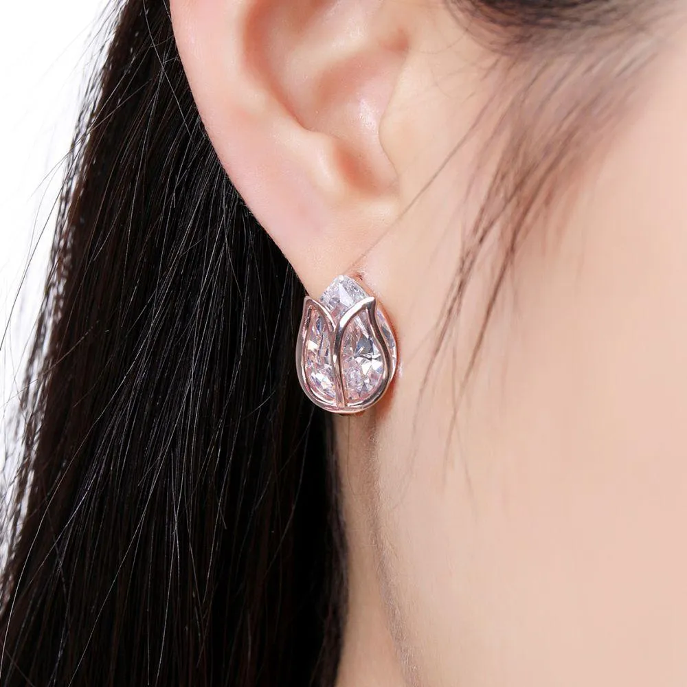Golden Lotus Fashionable Jewelry Set for Women