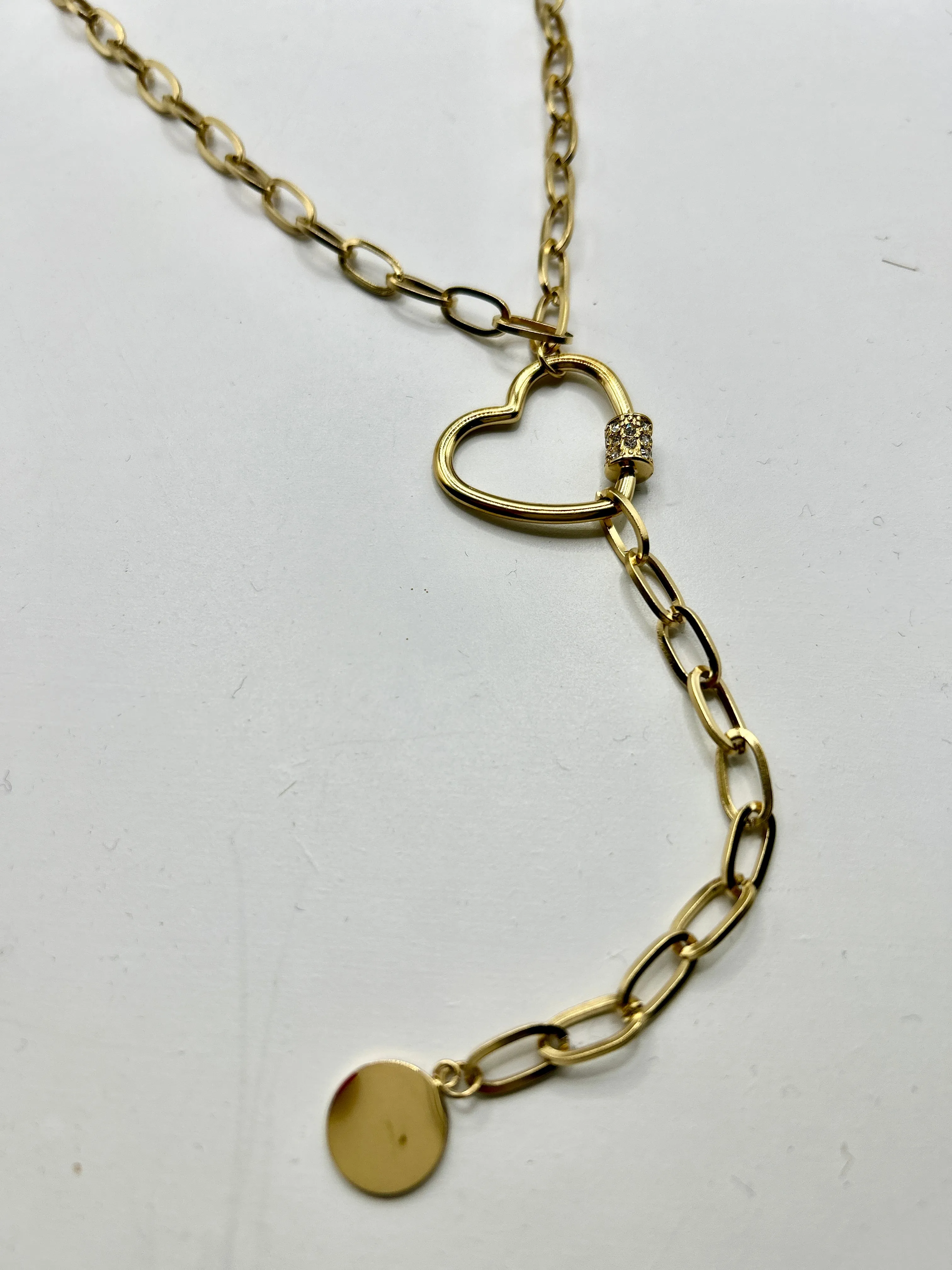 Goldglam 14k Gold Plated Heart Necklace
