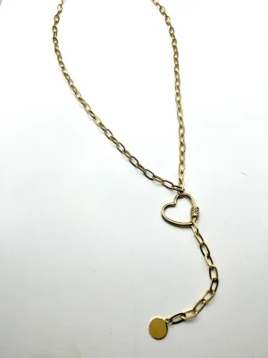 Goldglam 14k Gold Plated Heart Necklace