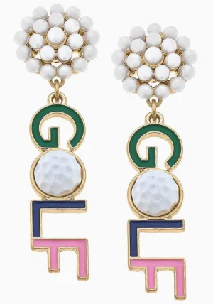 GOLF Enamel Earrings