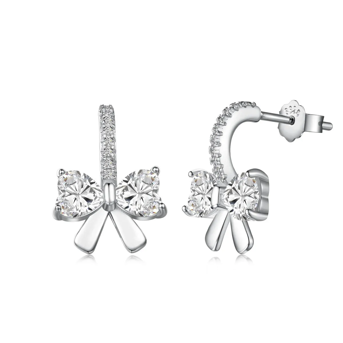 [Goodv]Exquisite Earrings With Heart-Shaped Bow Design