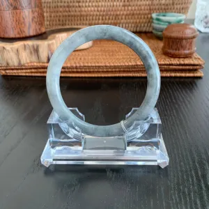 Grade A Natural Jade Bangle with certificate #2686