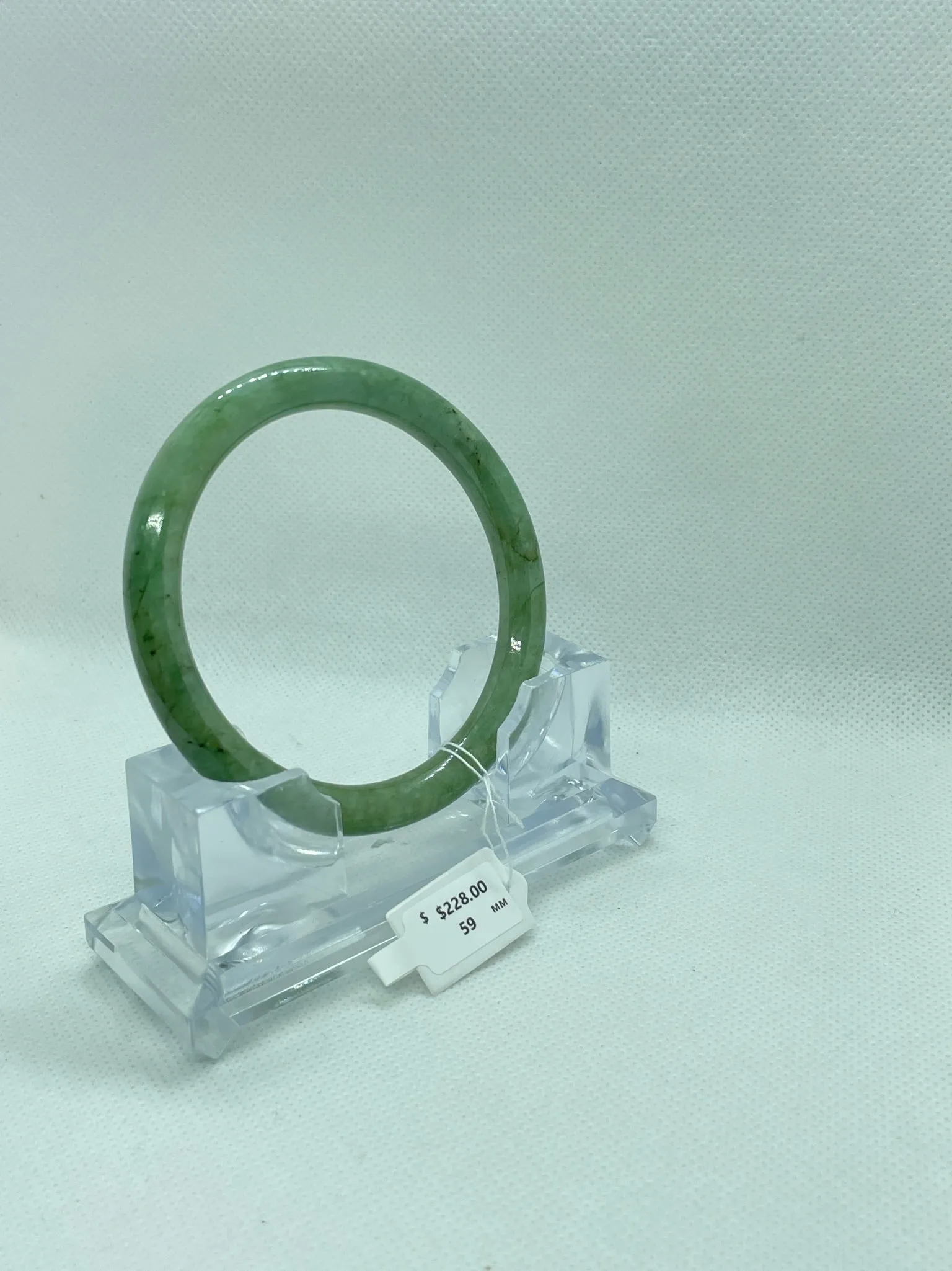 Grade A Natural Jade Bangle with certificate #36738