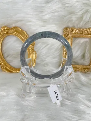Grade A Natural Jade Bangle with certificate #36743