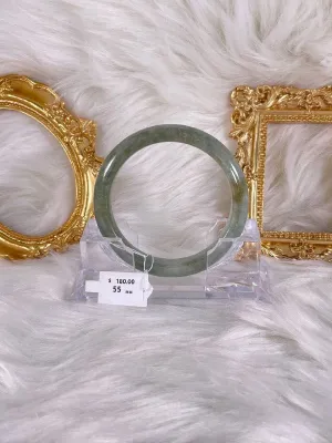 Grade A Natural Jade Bangle with certificate #36800