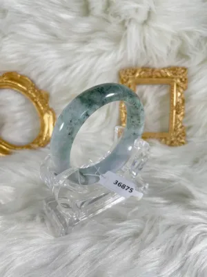 Grade A Natural Jade Bangle with certificate #36875