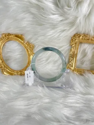 Grade A Natural Jade Bangle with certificate #37040