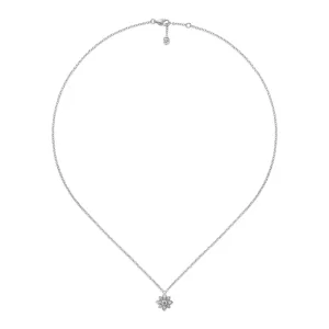 Gucci Flora 18ct White Gold Diamond Chain Necklace