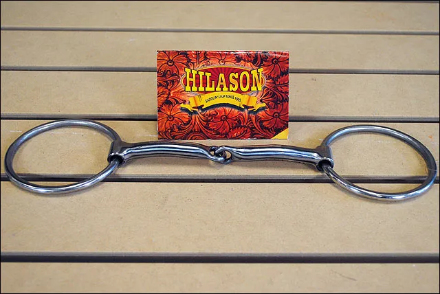 Hilason Stainless Steel Ring Snaffle Horse Mouth Bit With Copper Inlay