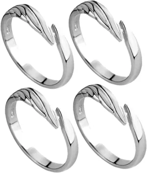 Homoyoyo Zinc Alloy Devil Ring Couple Jewelry Promise Ring for Her Promise Rings for Men