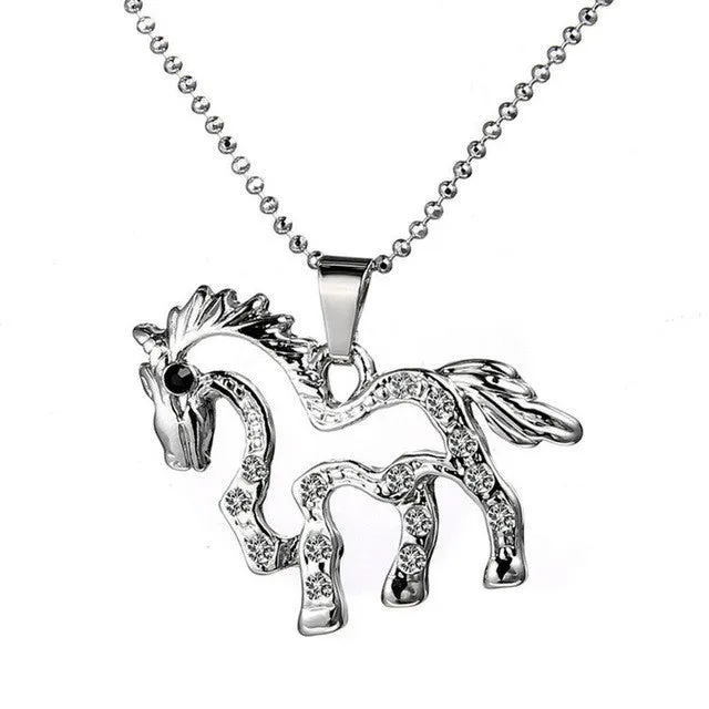 HORSE Shaped Pendant Necklace