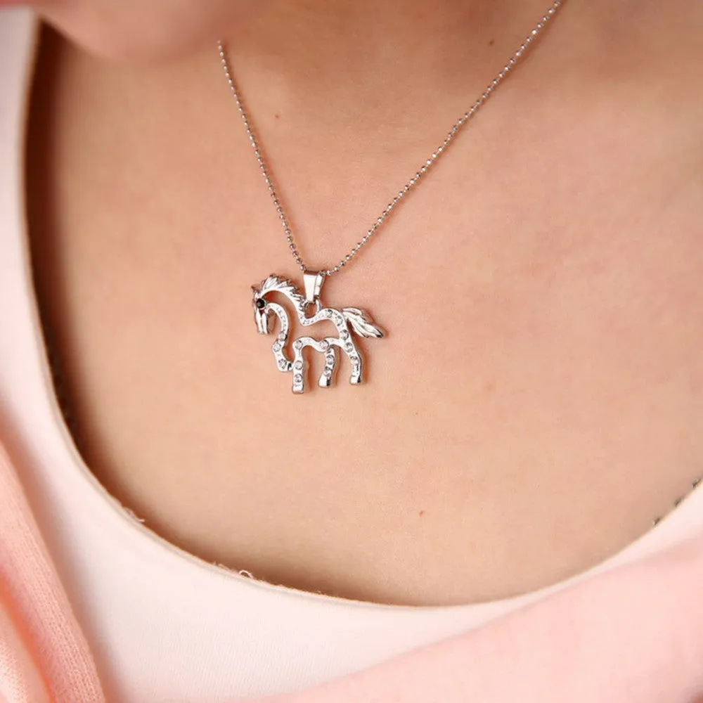 HORSE Shaped Pendant Necklace