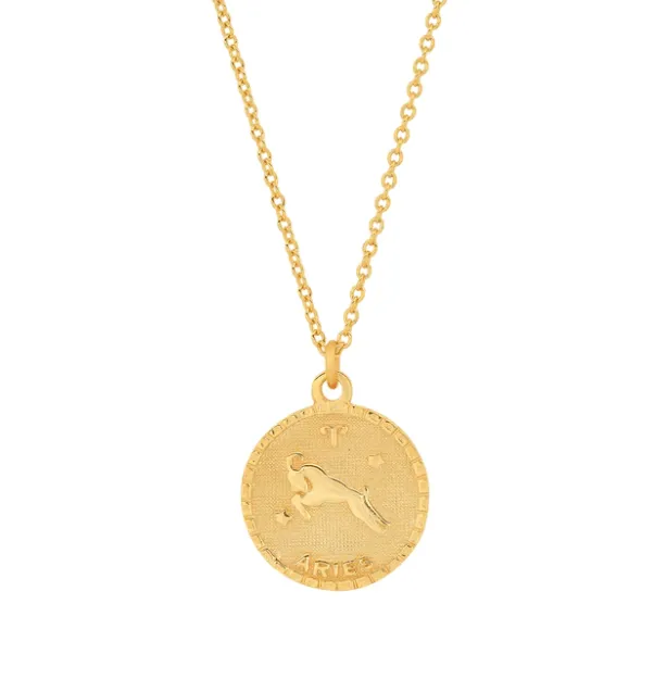 Jen Hansen Aries Zodiac Necklace