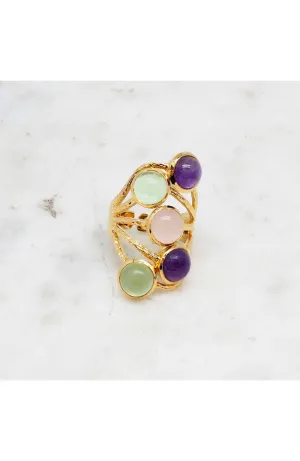 Juliette Multi Semi Precious Stones Ring