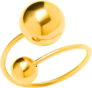 KESYOO Women Adjustable Ring Stainless Steel Bead Ring Simple Jewelry for Parties Weddings and Everyday Wear Her