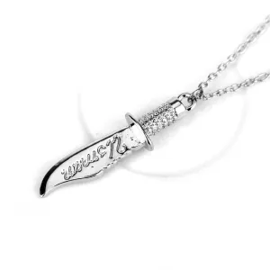 Knife Shape Alloy Pendants Necklace for Women
