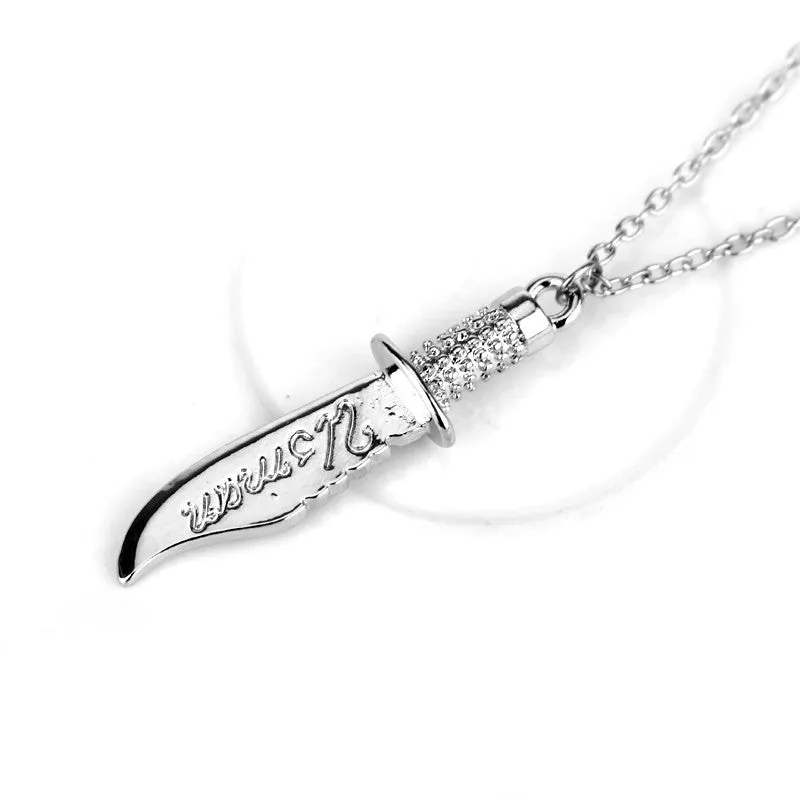 Knife Shape Alloy Pendants Necklace for Women