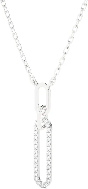 Lab Grown Diamond Fashion Pendant Necklace for Women, 1/10-1/2 CT, Love Couples Wedding Gift For Her