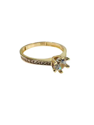 Lesotho Jewellery 14k Gold Ring for Women - 1.89 Grams, Size -N