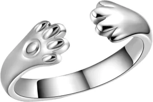 LIFKOME Elegant Women's Ring Cat Claw Open Adjustable Fashionable Finger Jewelry
