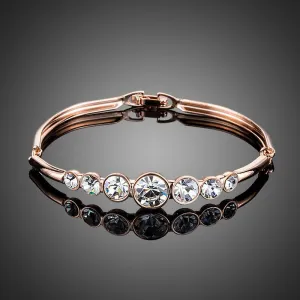 Lightweight Round Crystals Bangle