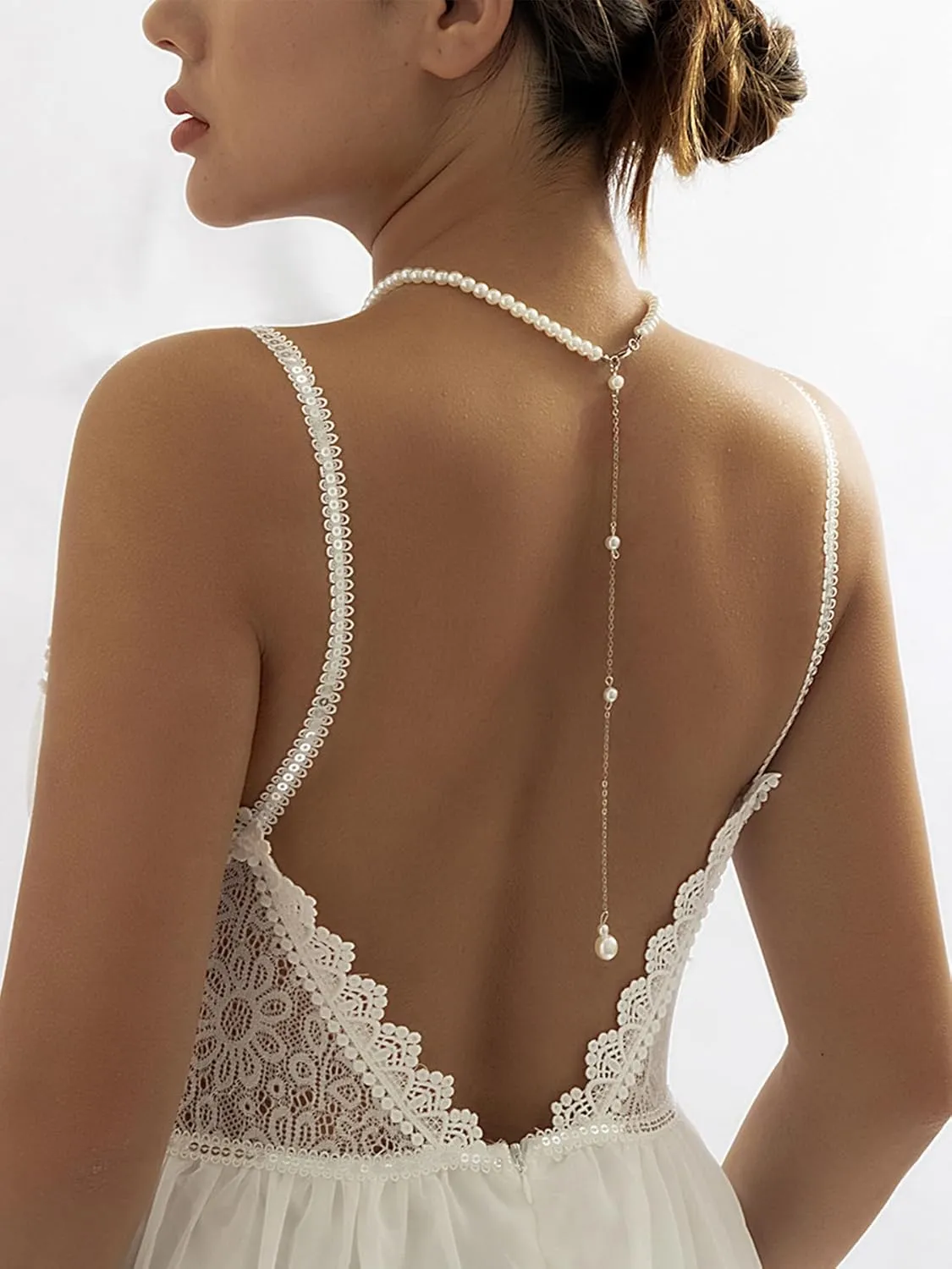 Longita Silver Gold Waist Chain for Women Belly Chain with Belly Rings Layered Stomach Chains Pearl Rhinestone Body Chain Waist Jewelry