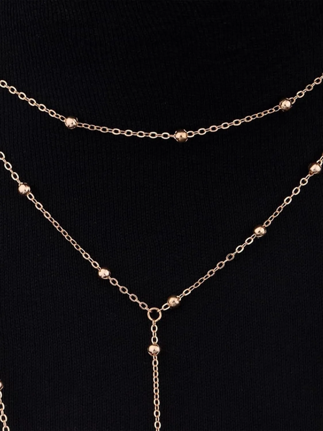 Longita Silver Gold Waist Chain for Women Belly Chain with Belly Rings Layered Stomach Chains Pearl Rhinestone Body Chain Waist Jewelry