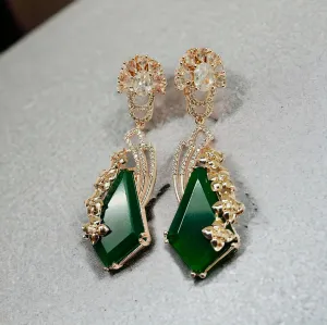 Lush Leaf Lustre Earrings