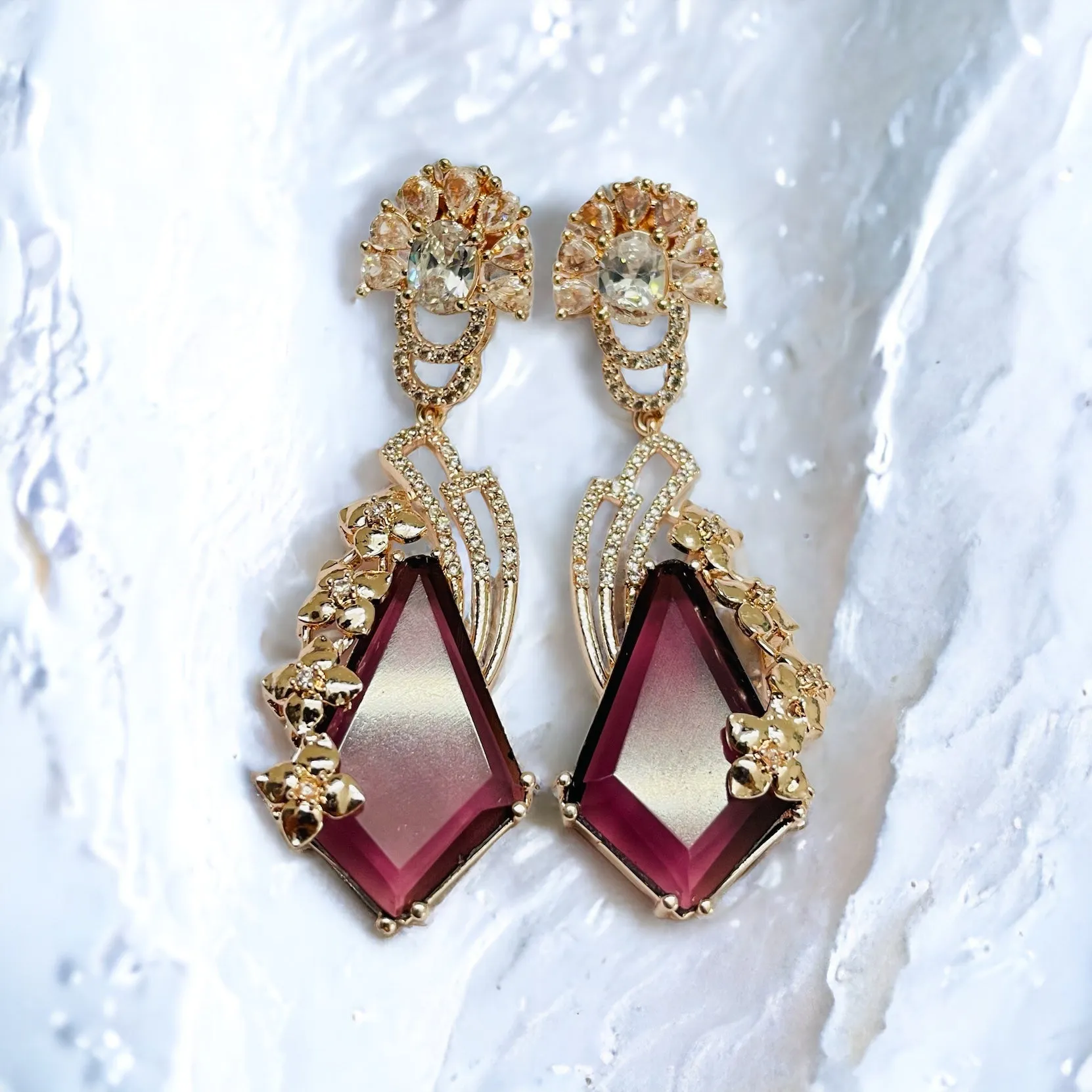 Lush Leaf Lustre Earrings
