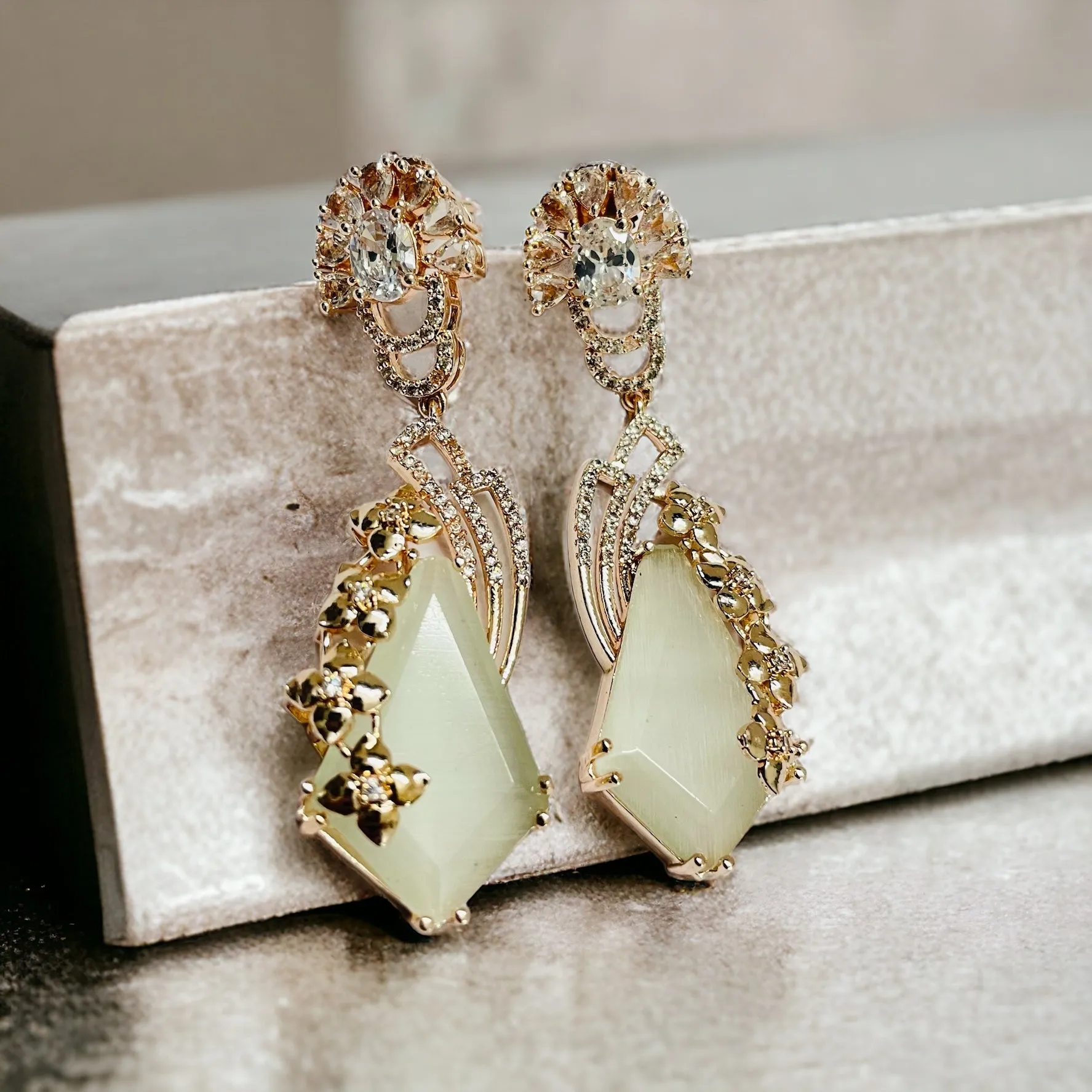 Lush Leaf Lustre Earrings
