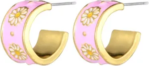 MALOYANVE 925 Sterling Silver Sunflower Studs Earrings for Women Dainty Cute 14k Gold Plated Vintage Boho Daisy Flower Piercing Stud Earrings Jewelry
