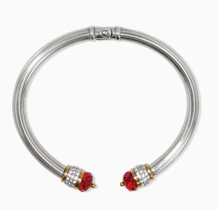 Meridian Red Open Hinged Bangle