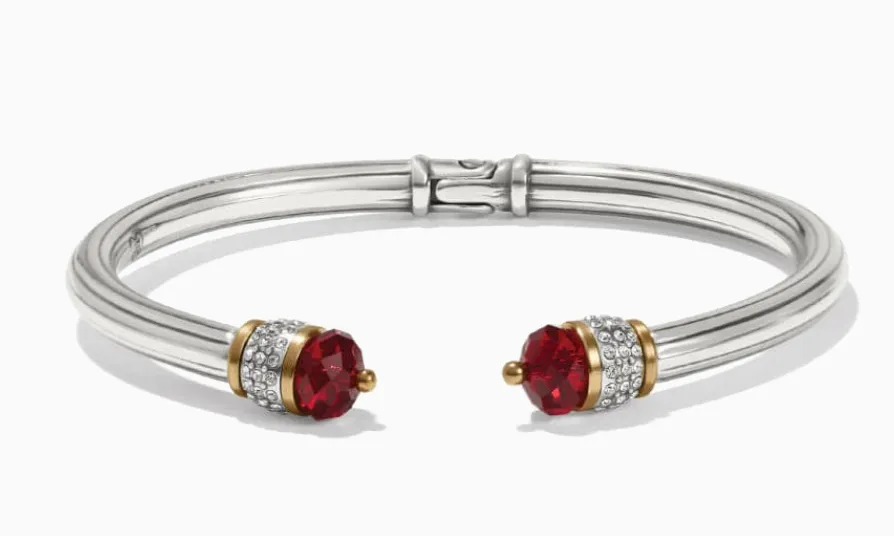Meridian Red Open Hinged Bangle
