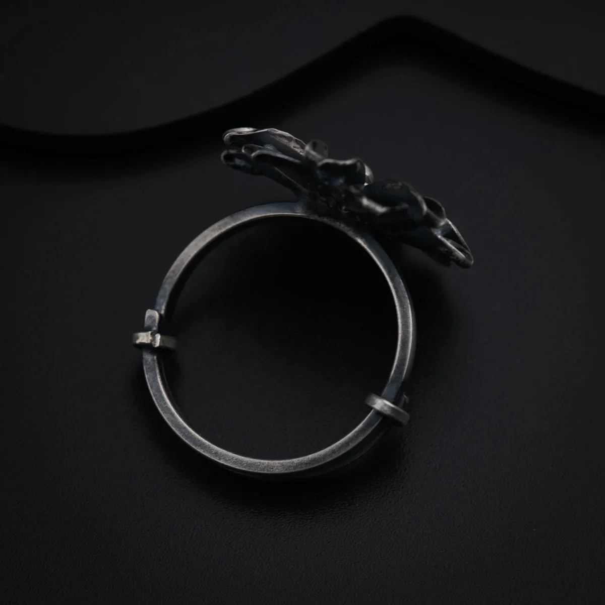 Mini Silver Soorajmukhi (Flower Motif) Ring