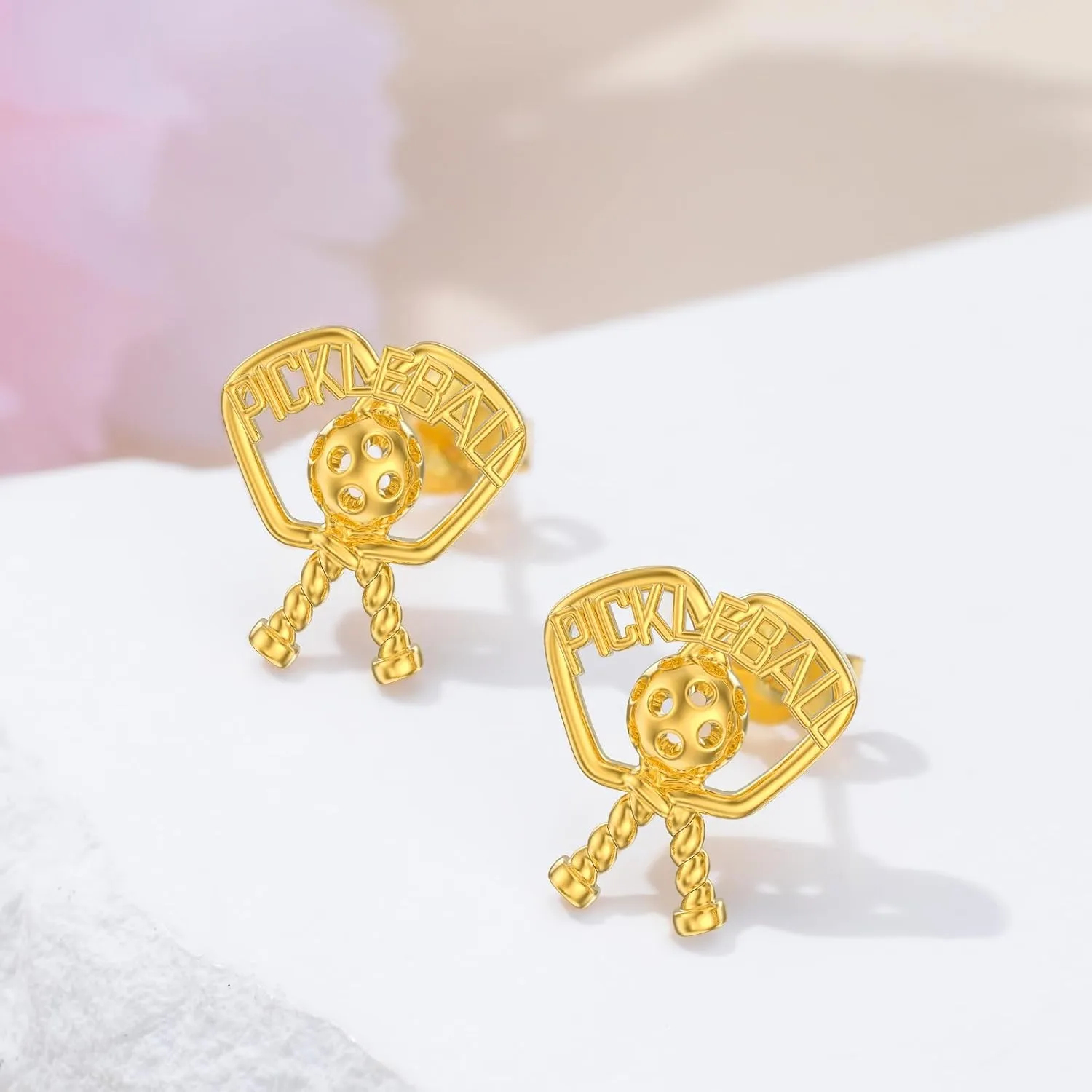MONGAS Lotus/Cherry/Turtle/Seahorse/Ladybug/Daisy/Spike/Horse/Dachshund/Pickleball/Dragon/Earrings Sterling Silver Screw Back Stud Earrings Jewelry for Women