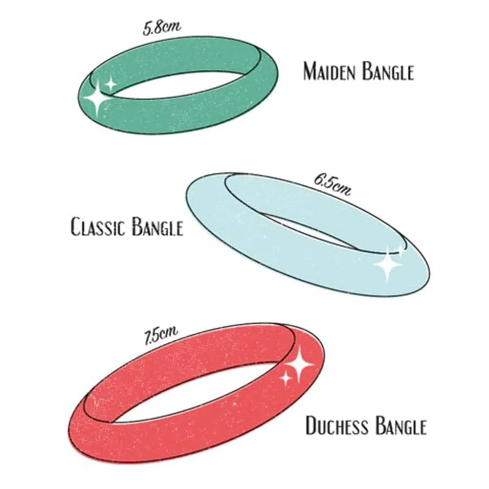Narrow Crystal Heavy Carve Bangle by Splendette