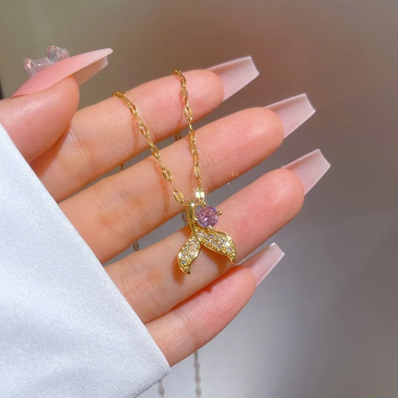 New Temperament Beautiful Mermaid Tail Necklace