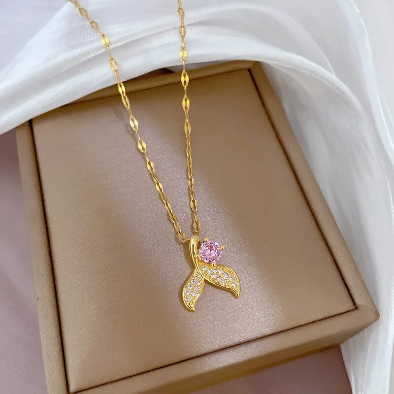 New Temperament Beautiful Mermaid Tail Necklace