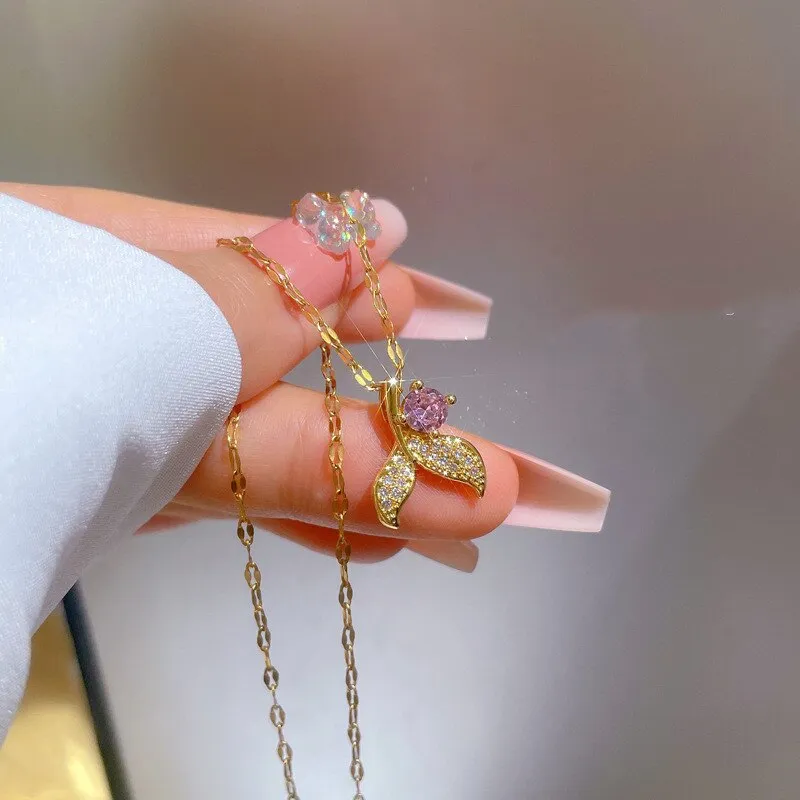 New Temperament Beautiful Mermaid Tail Necklace