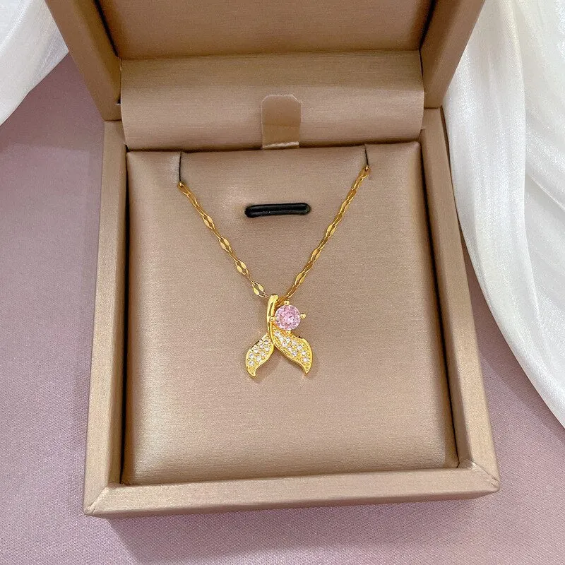 New Temperament Beautiful Mermaid Tail Necklace