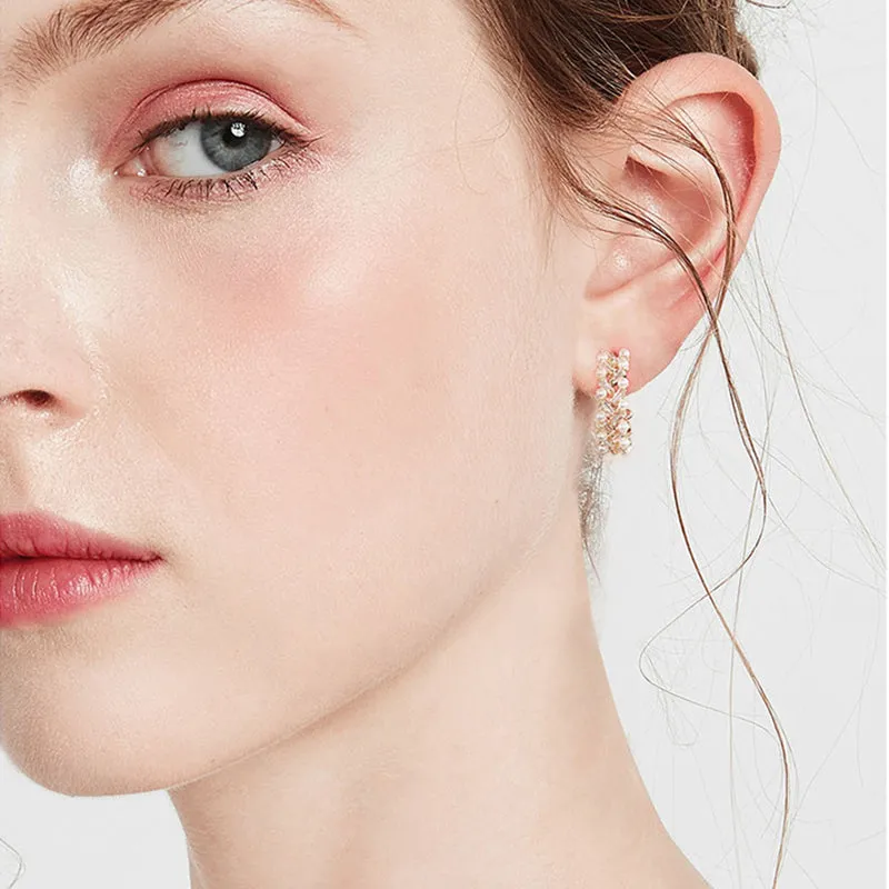 New Vintage Japan Korean exquisite Clip on Hoop Earrings