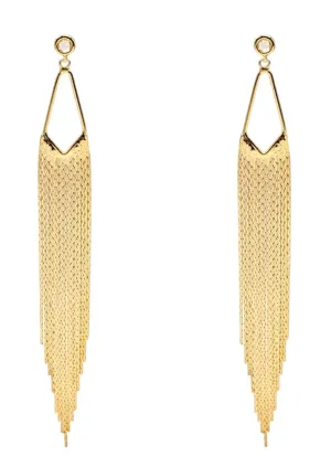 Nikki Metal Fringe Earrings