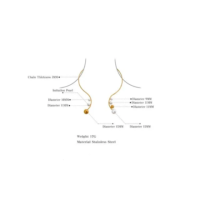 Orion Pearl Choker - 18K Gold Coated