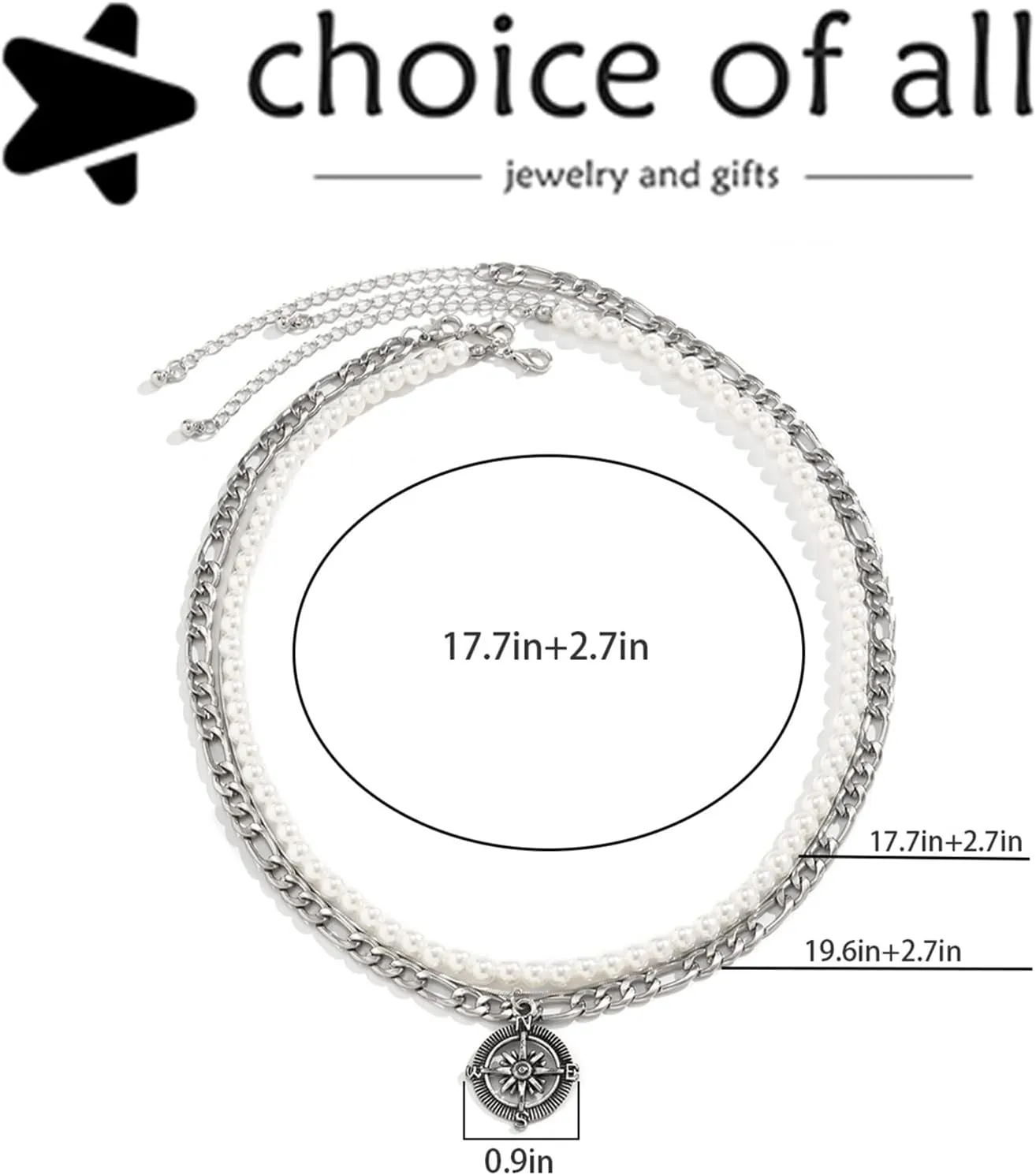 Pearl Choker Necklaces for Men White Pearl Necklace Set Gold Chain Layered Necklace Trendy Pearl Jewelry for Men Birthday Gifts for Boyfriend