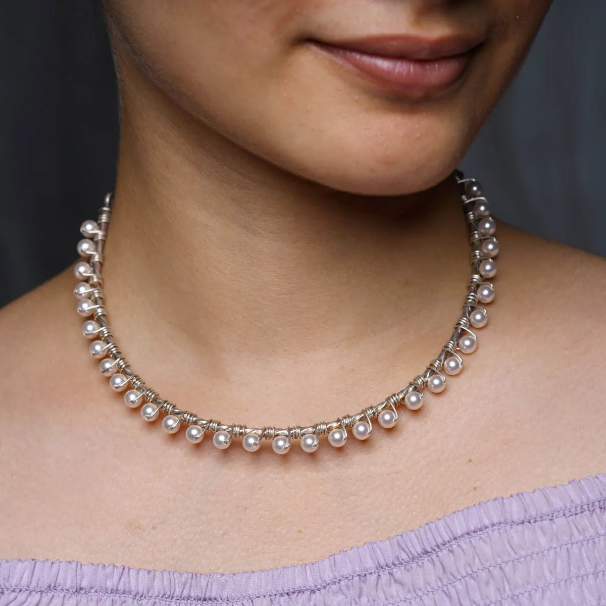 Pearl Collar Choker