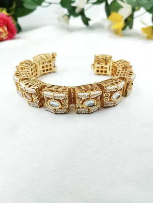 Pearl Kundan Bracelet