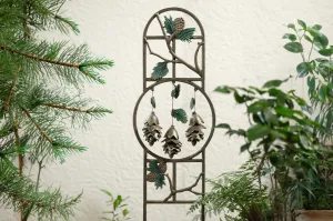 Pine Cone Wind Art Garden Trellis