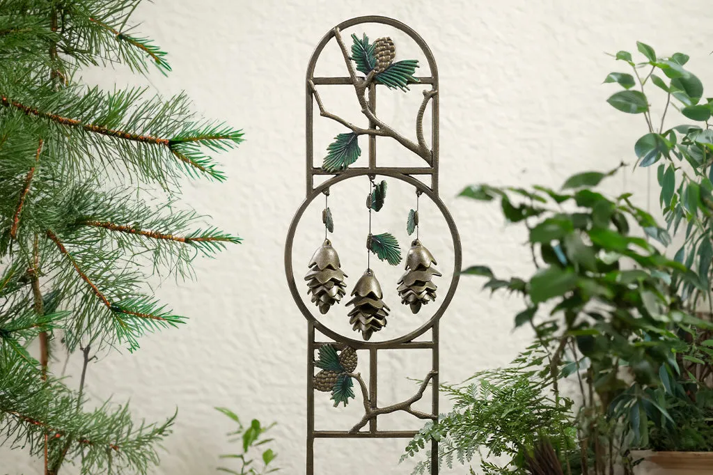Pine Cone Wind Art Garden Trellis