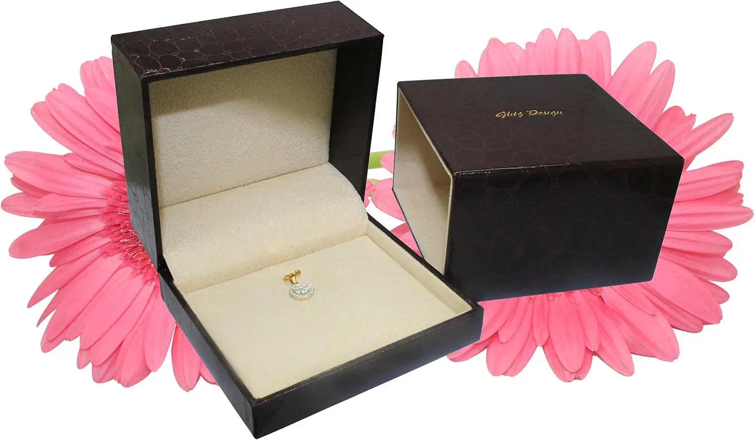 Princess Cut Diamond Pendant Necklace for women 14K Gold