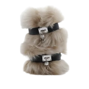 Puff Cuffs in Wolf